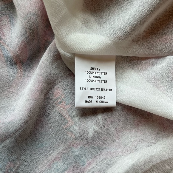 NWT MELLODAY V-Neck Long Sleeve Tunic Dress Size S - Picture 6 of 7